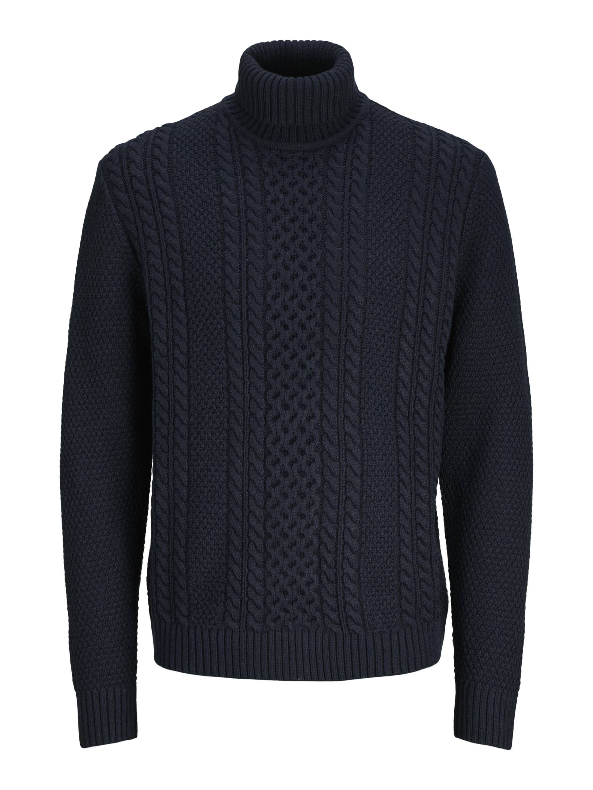 JACK&JONES - JJPAUL KNIT ROLL NECK sky captain - Gr. - M von JACK&JONES