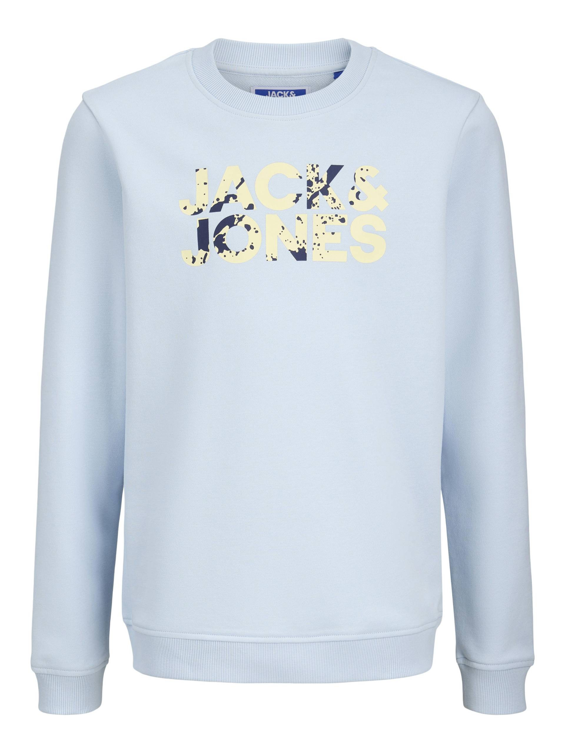JACK&JONES - JJSTYD CORP SPLASH SWEAT CREW N. LN JNR skyway - Gr. - 176 von JACK&JONES