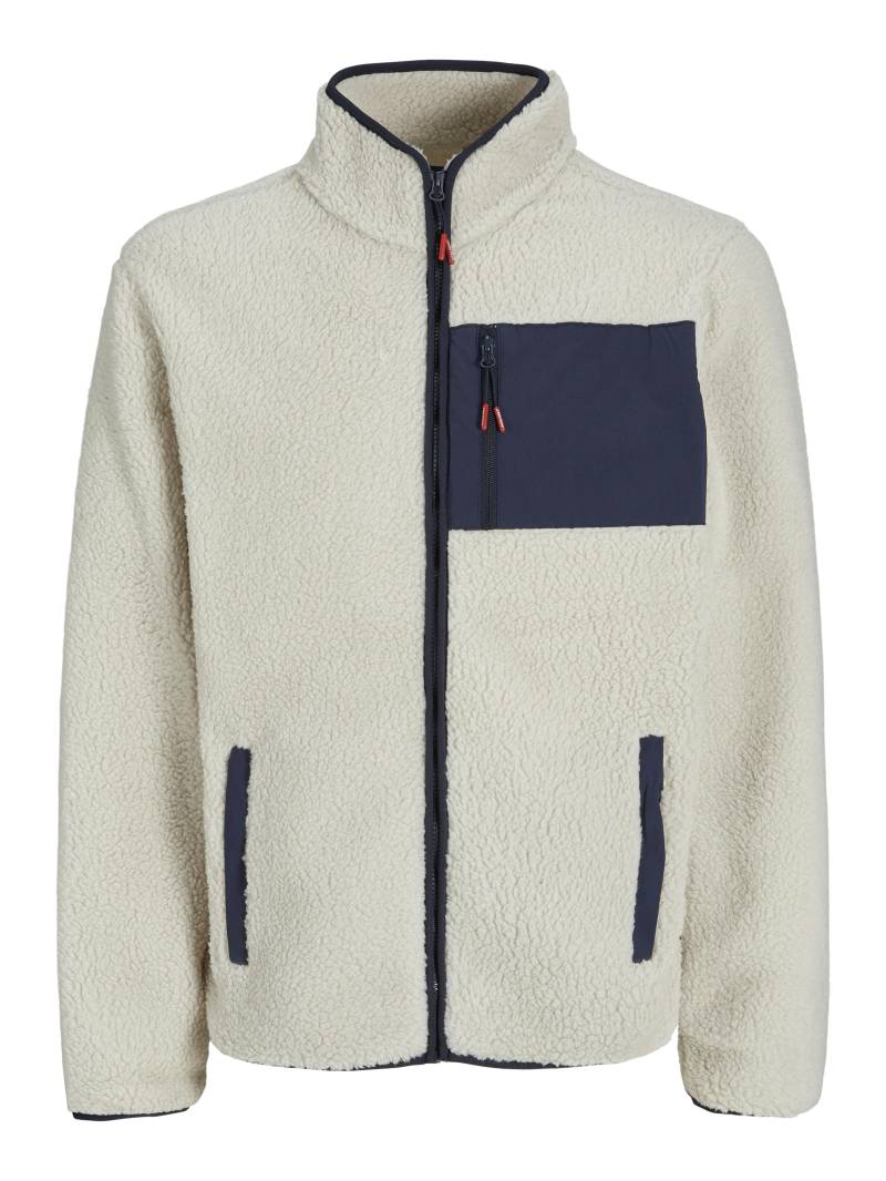JACK&JONES - JJTHATCHER FLEECE JACKET moonbeam - Gr. - XL von JACK&JONES