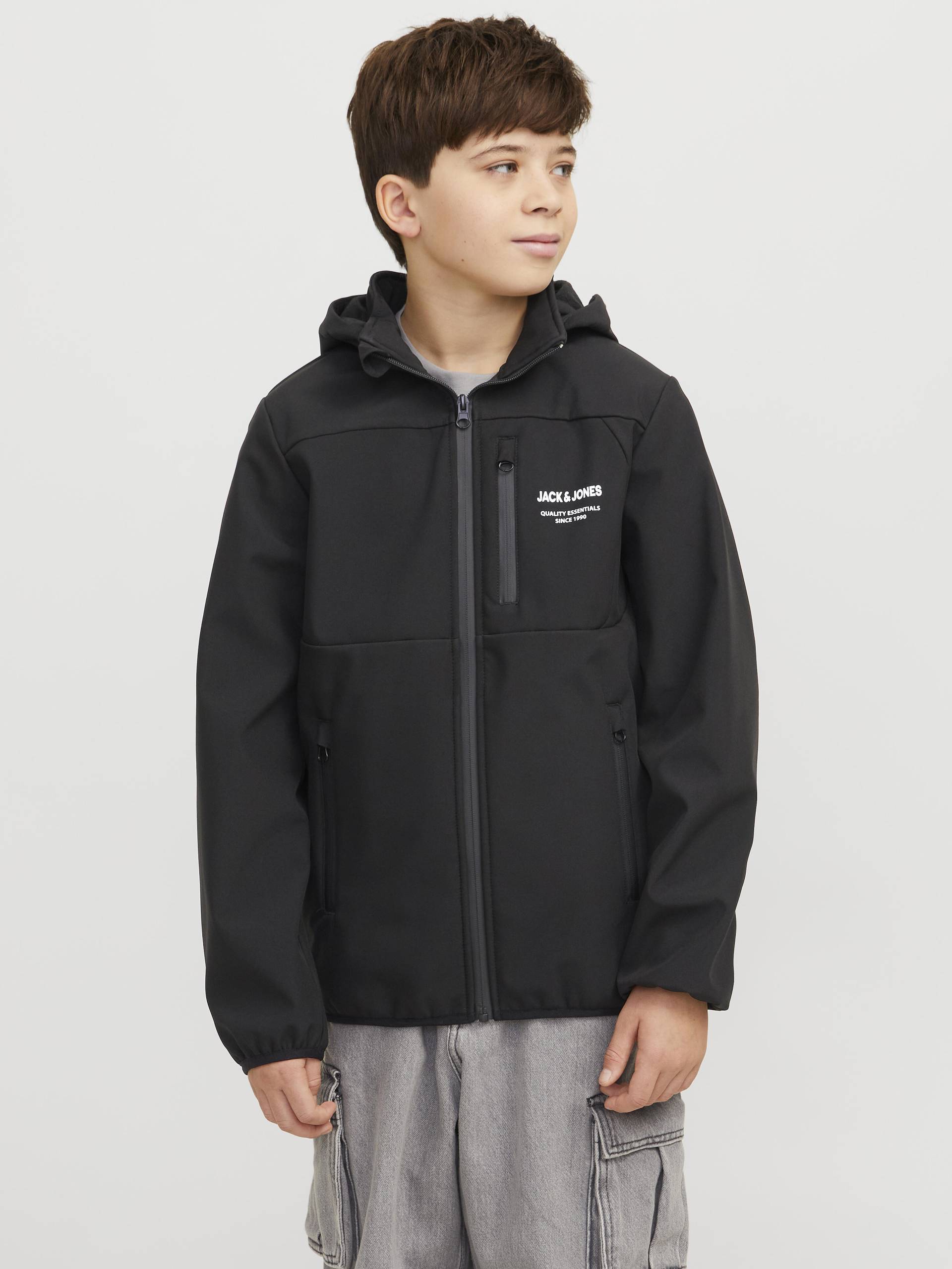 JACK&JONES - JJTHEO SOFTSHELL JACKET NOOS JNR black - Gr. - 152 von JACK&JONES