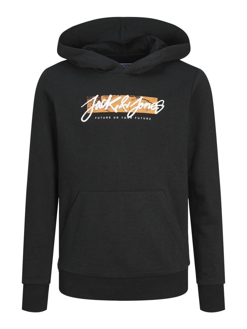 JACK&JONES - JJTILEY SWEAT HOOD JNR black - Gr. - 140 von JACK&JONES