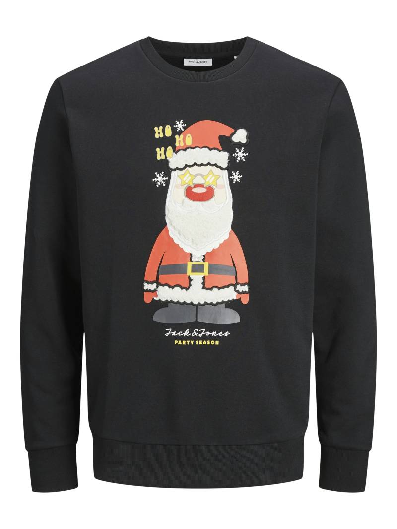 JACK&JONES - JJXMAS JOLLY SWEAT CREW NECK black - Gr. - XXL von JACK&JONES