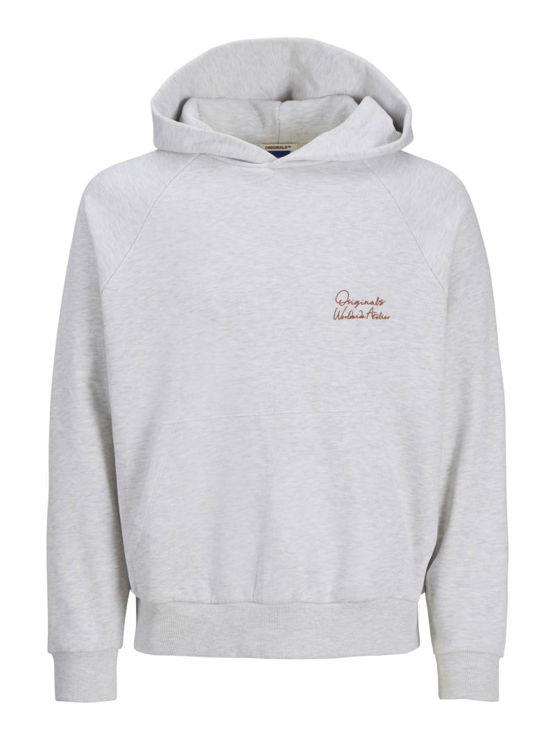 JACK&JONES - JORACAPULCO TYPO SWEAT HOOD bright white - Gr. - S von JACK&JONES
