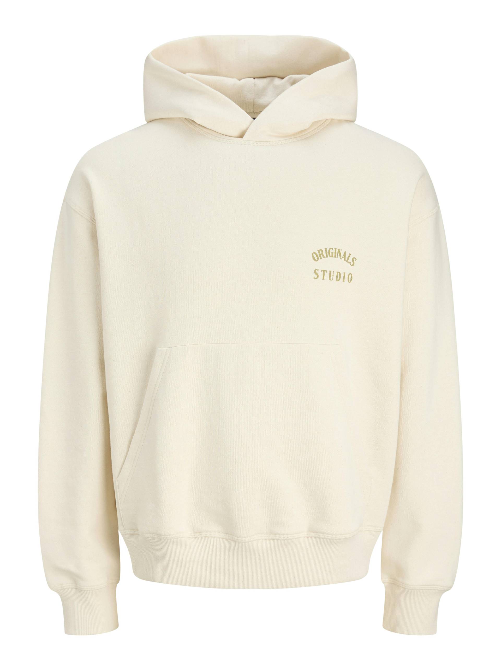 JACK&JONES - JORAUSTIN FONT SWEAT HOOD STYD AW24 ecru - Gr. - L von JACK&JONES