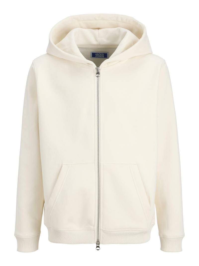JACK&JONES - JORBEDFORD SWEAT ZIP HOOD JNR antique white - Gr. - 164 von JACK&JONES