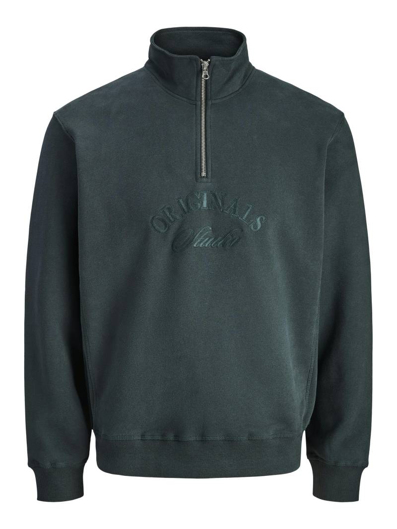 JACK&JONES - JORBLEECKER BRANDING SWEAT HIGH N BF JNR forest river - Gr. - 176 von JACK&JONES
