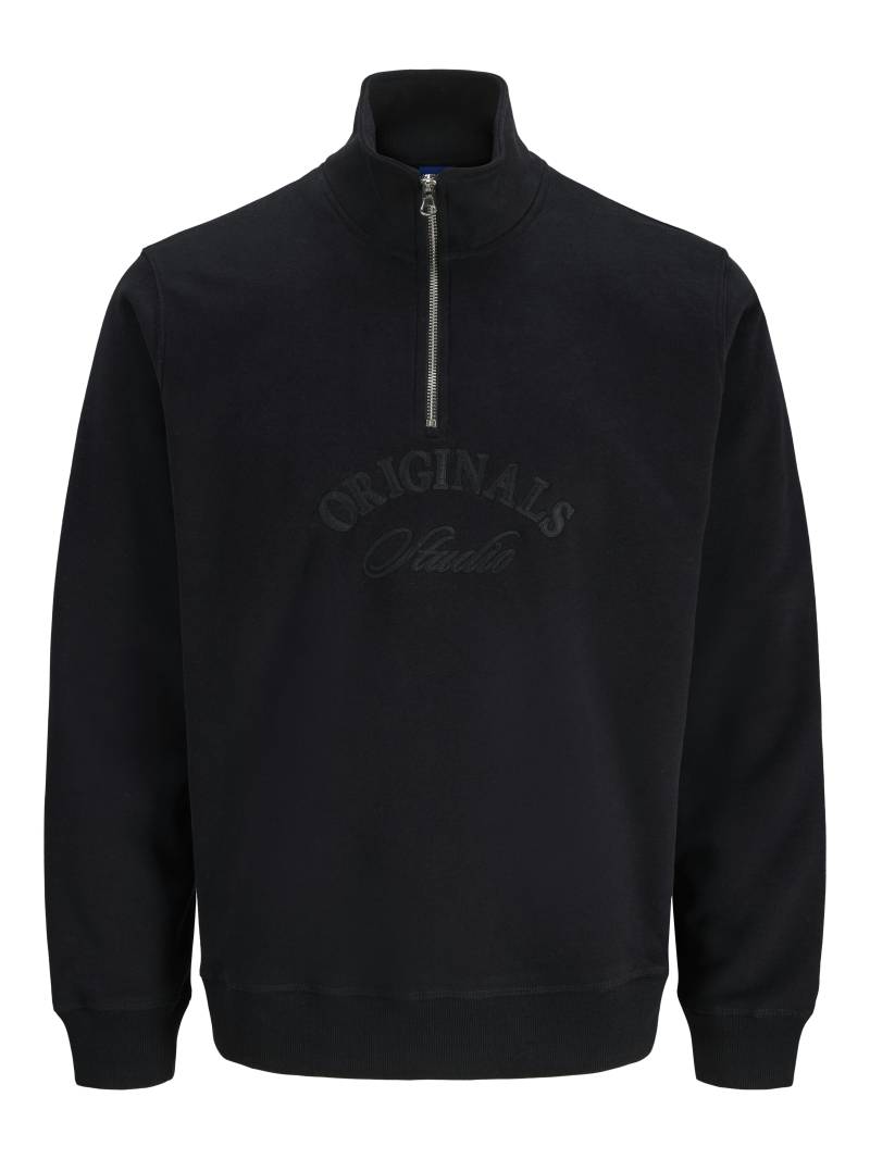 JACK&JONES - JORBLEECKER BRANDING SWEAT HIGH NECK BF black - Gr. - S von JACK&JONES