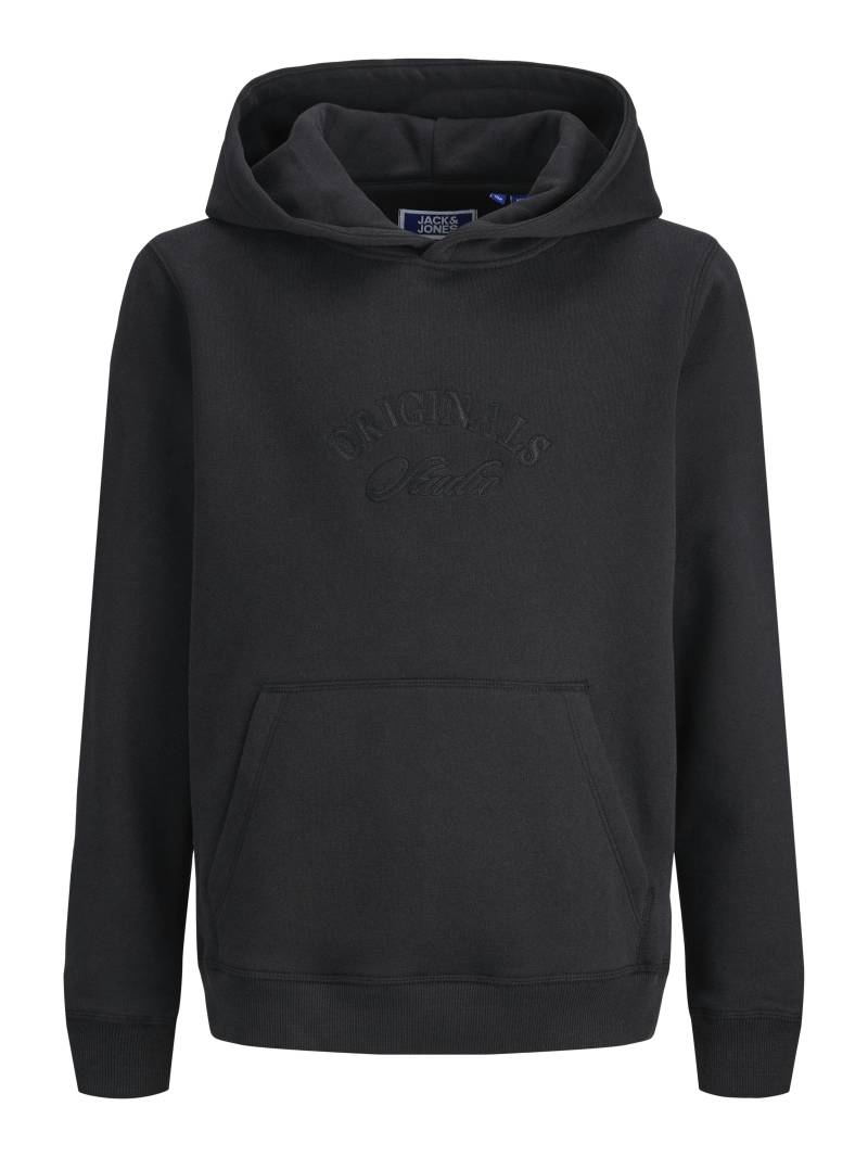 JACK&JONES - JORBLEECKER BRANDING SWEAT HOOD BF JNR black - Gr. - 140 von JACK&JONES