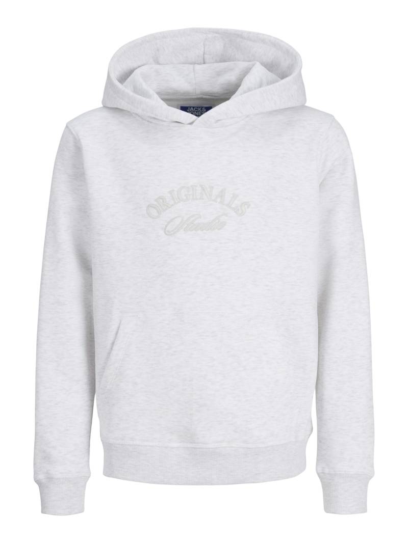 JACK&JONES - JORBLEECKER BRANDING SWEAT HOOD BF JNR bright white - Gr. - 152 von JACK&JONES