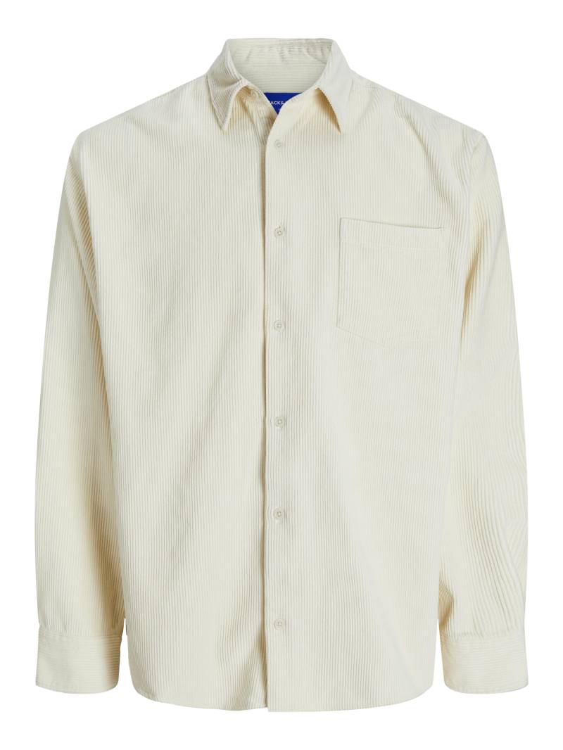 JACK&JONES - JORBLICHER CORD SHIRT LS antique white - Gr. - XL von JACK&JONES