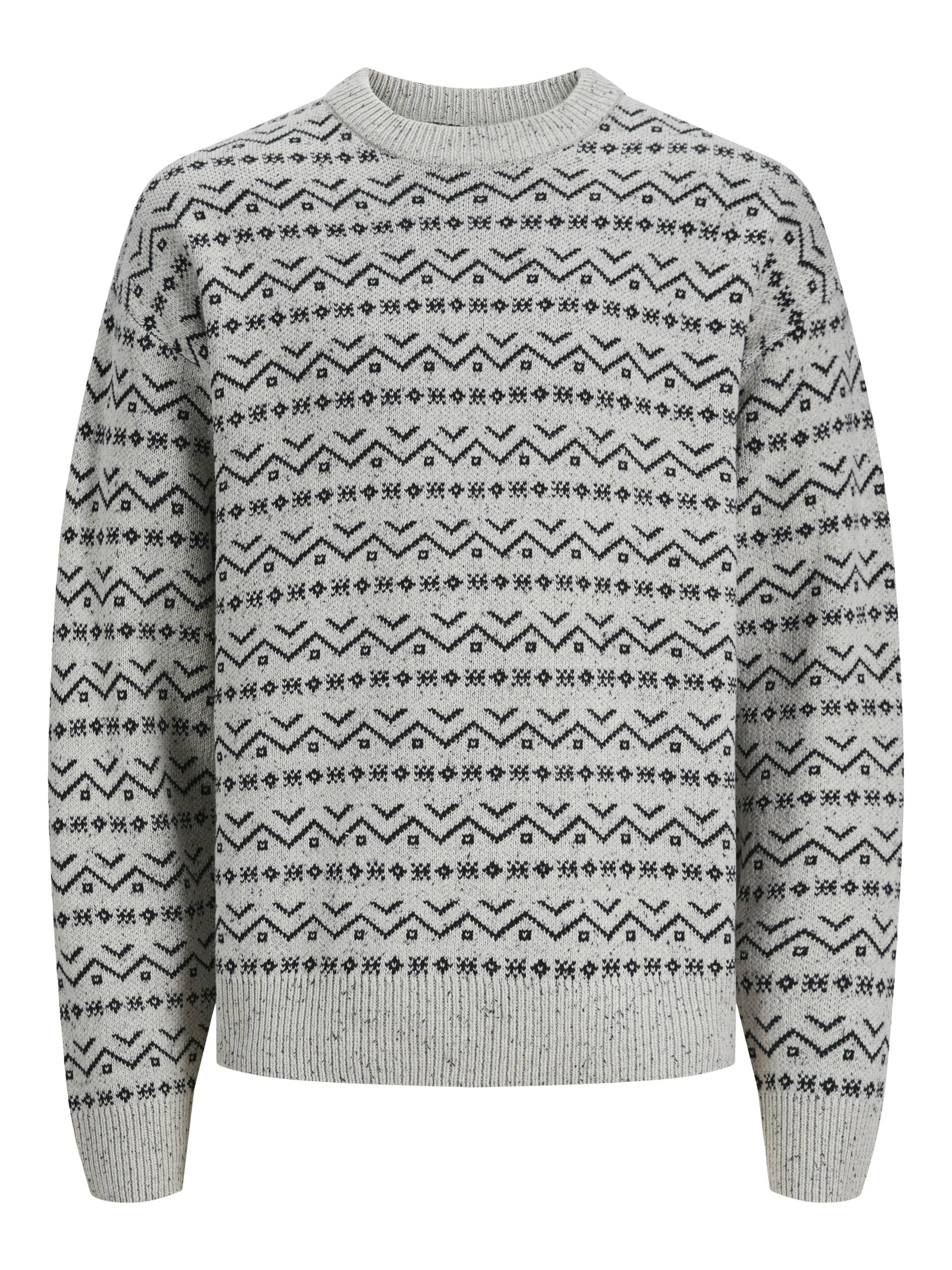 JACK&JONES - JORCOSY KNIT CREW NECK cloud dancer - Gr. - XXL von JACK&JONES