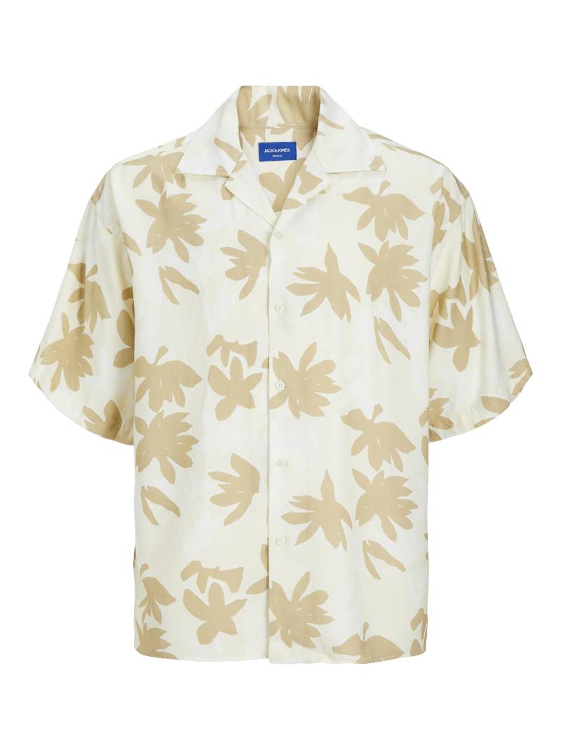 JACK&JONES - JOREASTER MARSHALL AOP SHIRT SS buttercream - Gr. - S von JACK&JONES