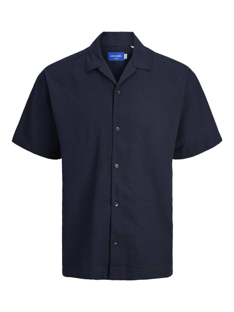 JACK&JONES - JOREASTER PALMA SEERSUCKER SHIRT SS LN sky captain - Gr. - XL von JACK&JONES