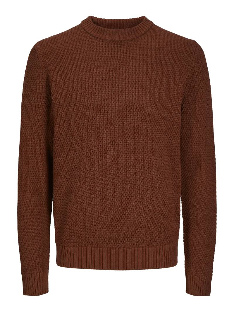 JACK&amp;JONES - JOREATON KNIT CREW NECK BF brandy brown - Gr. - XXL von JACK&amp;JONES