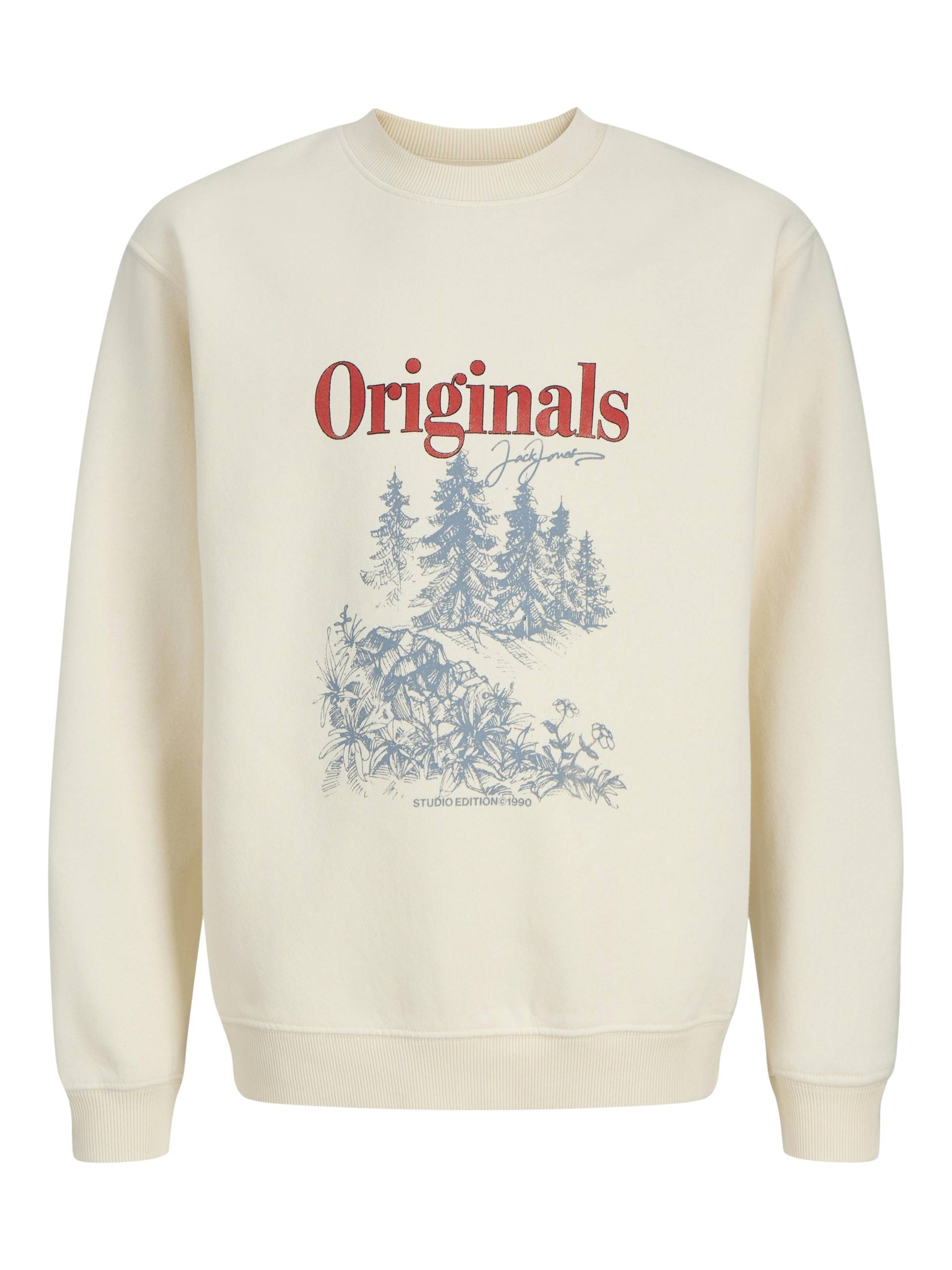 JACK&JONES - JOREATON SWEAT CREW NECK JNR antique white - Gr. - 164 von JACK&JONES