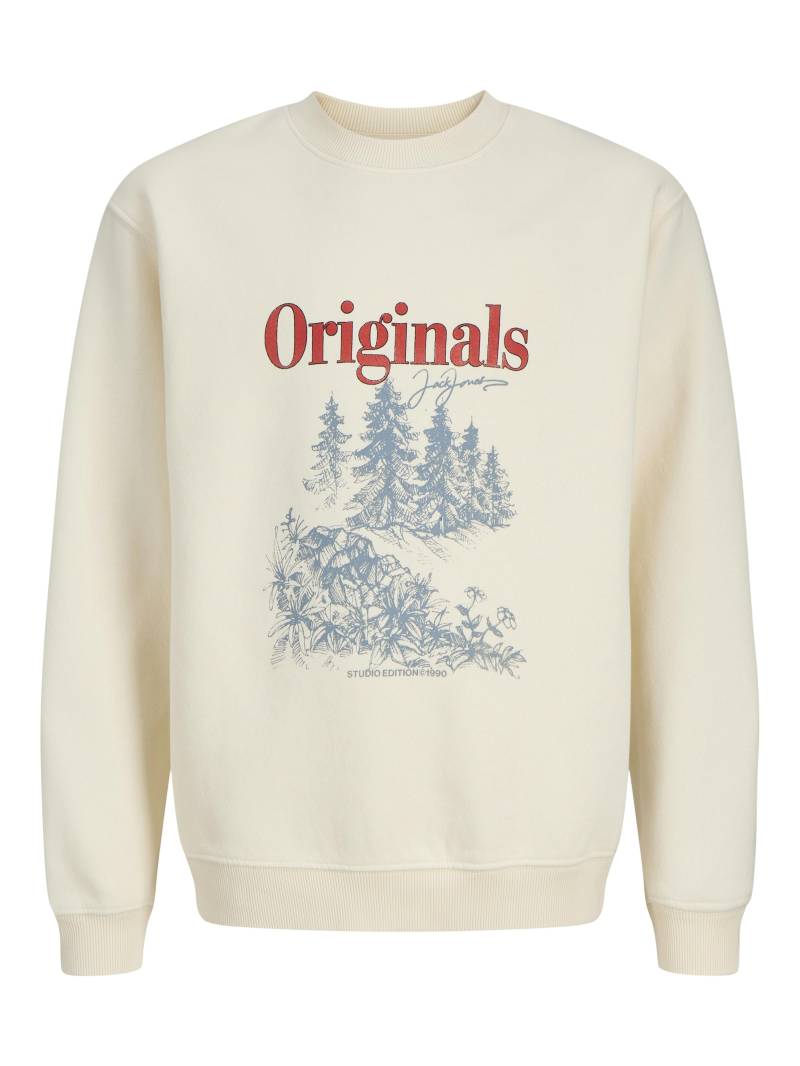 JACK&JONES - JOREATON SWEAT CREW NECK JNR antique white - Gr. - 164 von JACK&JONES