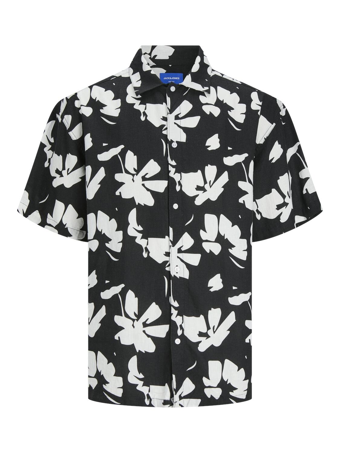 JACK&JONES - JORFARO LINEN AOP OVERSIZED SHIRT SS - Gr. - XL von JACK&JONES