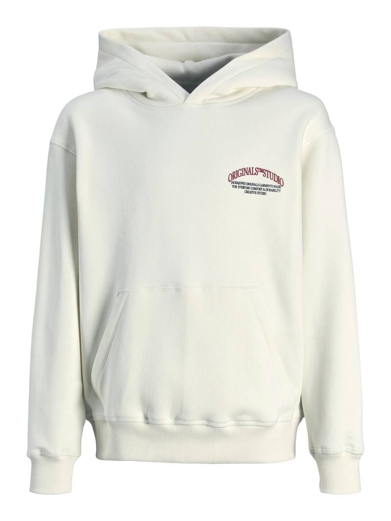 JACK&JONES - JORFREDERIKSBERG MARGATE SWEAT HO BF JNR antique white - Gr. - 140 von JACK&JONES