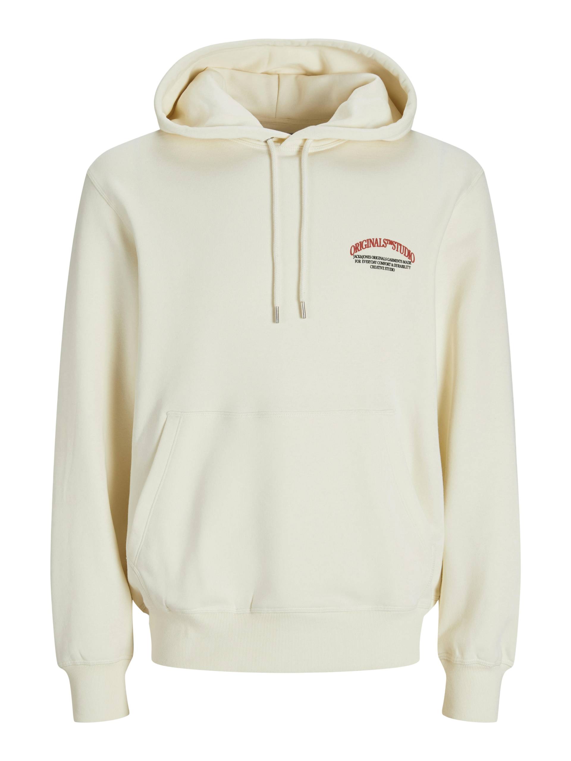 JACK&JONES - JORFREDERIKSBERG MARGATE SWEAT HOOD BF antique white - Gr. - XXL von JACK&JONES