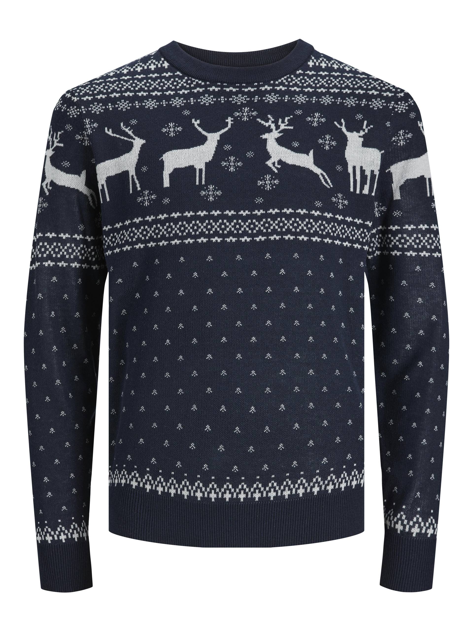 JACK&JONES - JORHOLLY KNIT CREW NECK sky captain - Gr. - L von JACK&JONES