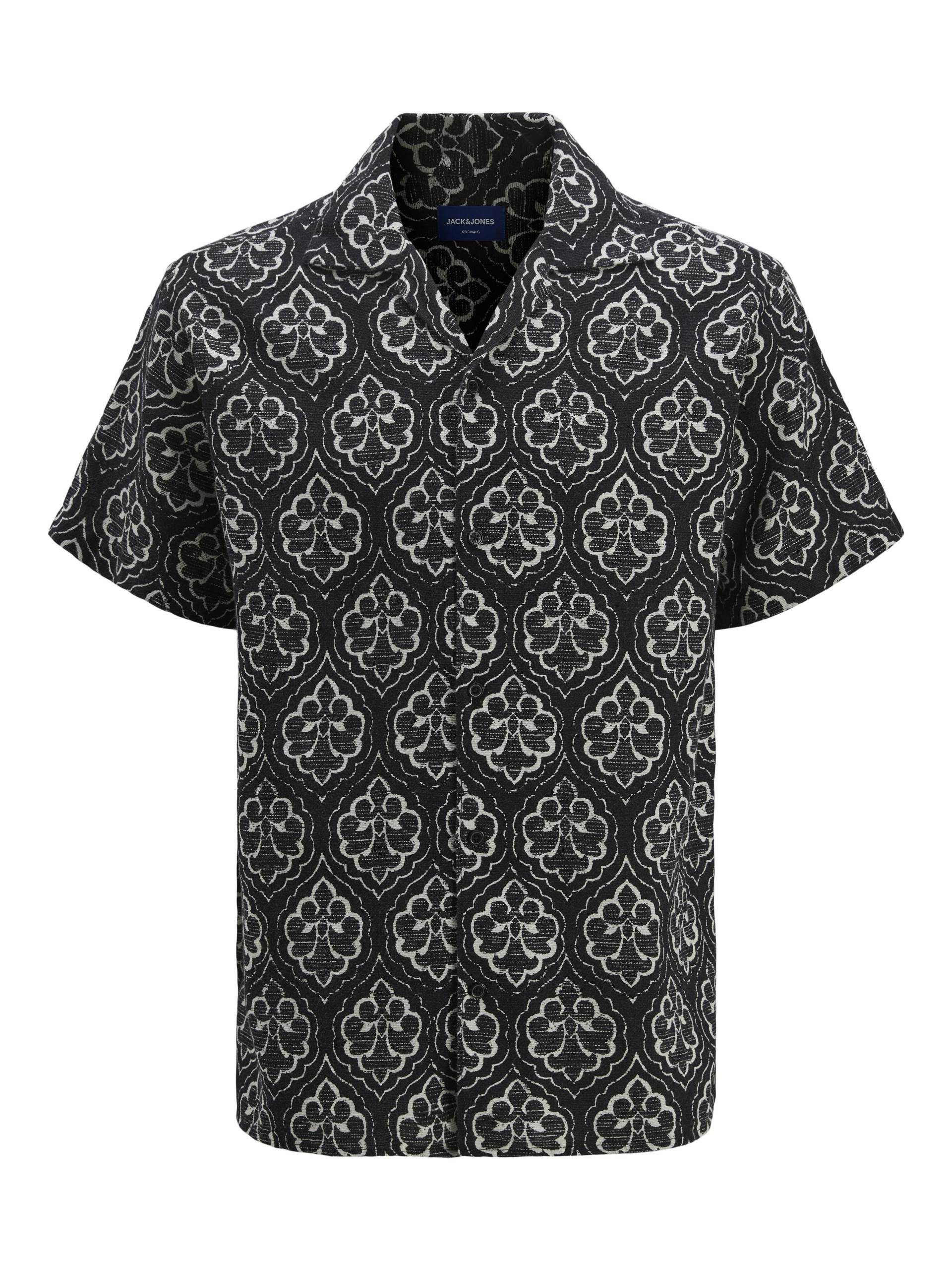 JACK&JONES - JORHYDRA NOTO SHIRT SS LN black - Gr. - S von JACK&JONES