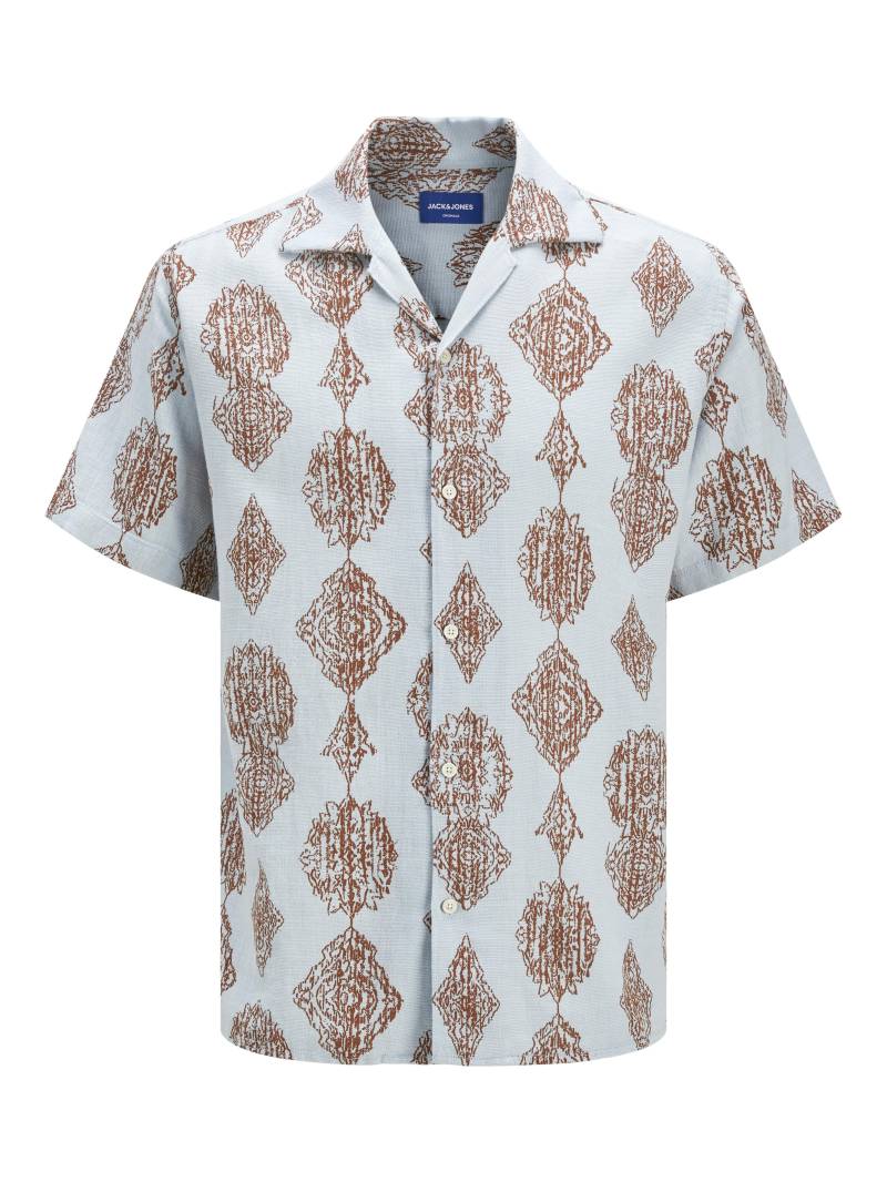 JACK&JONES - JORHYDRA NOTO SHIRT SS LN skyway - Gr. - L von JACK&JONES