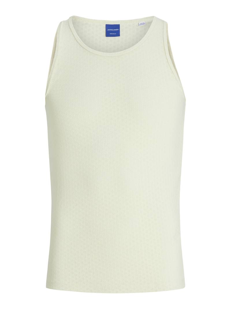 JACK&JONES - JORHYDRA POINTELLE TANK TOP antique white - Gr. - L von JACK&JONES