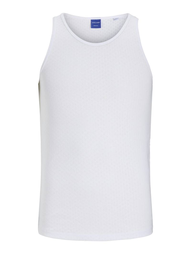 JACK&JONES - JORHYDRA POINTELLE TANK TOP bright white - Gr. - L von JACK&JONES