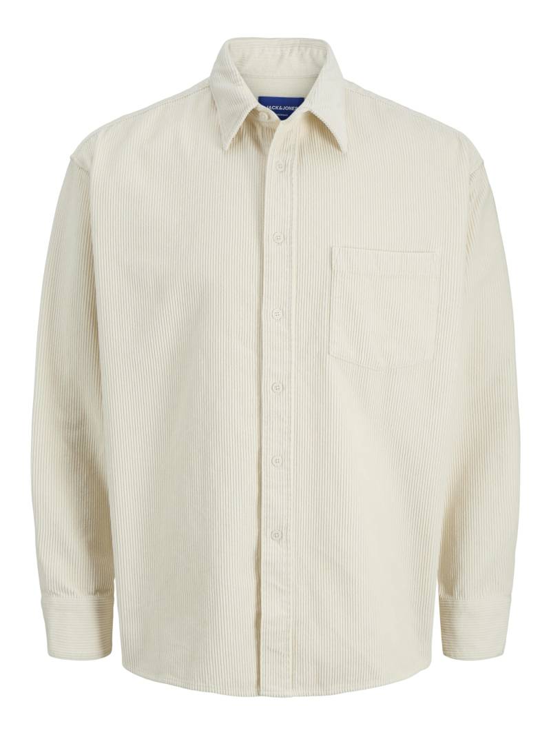 JACK&JONES - JORINWOOD OVERSIZED CORD SHIRT LS antique white - Gr. - L von JACK&JONES