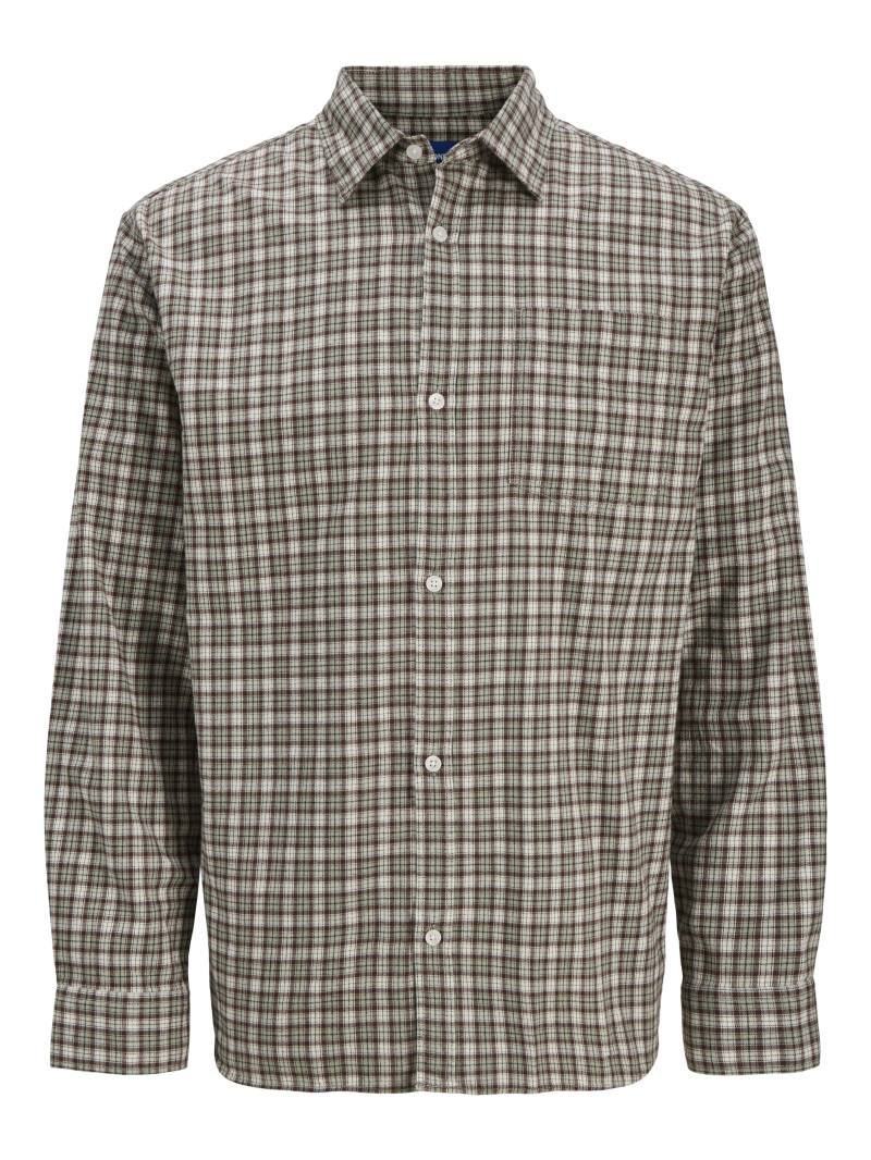 JACK&JONES - JORJAMES FLANNEL CHECK SHIRT LS deep mahogany - Gr. - XXL von JACK&JONES