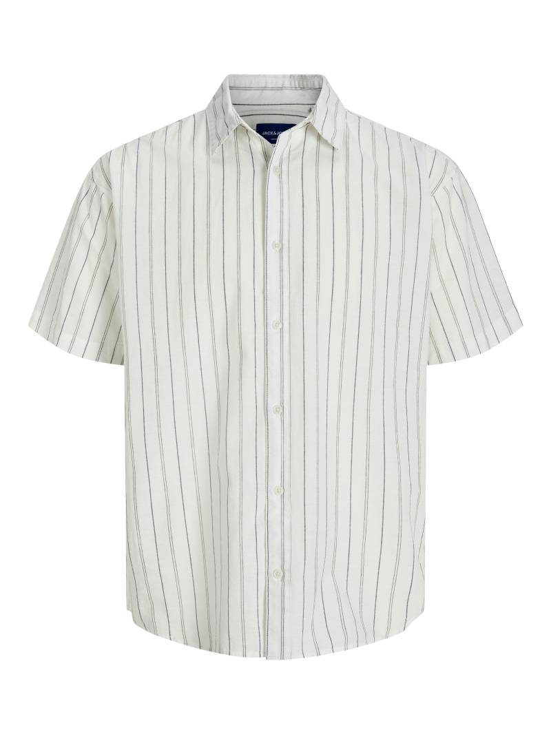 JACK&JONES - JORJOSHUA CANGGU STRIPE SHIRT SS cloud dancer - Gr. - XXL von JACK&JONES