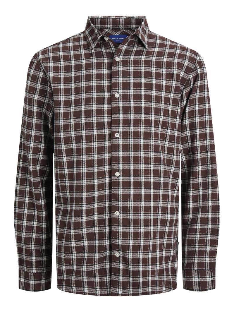 JACK&JONES - JORJOSHUA FLANNEL CHECK SHIRT LS LN deep mahogany - Gr. - XXL von JACK&JONES