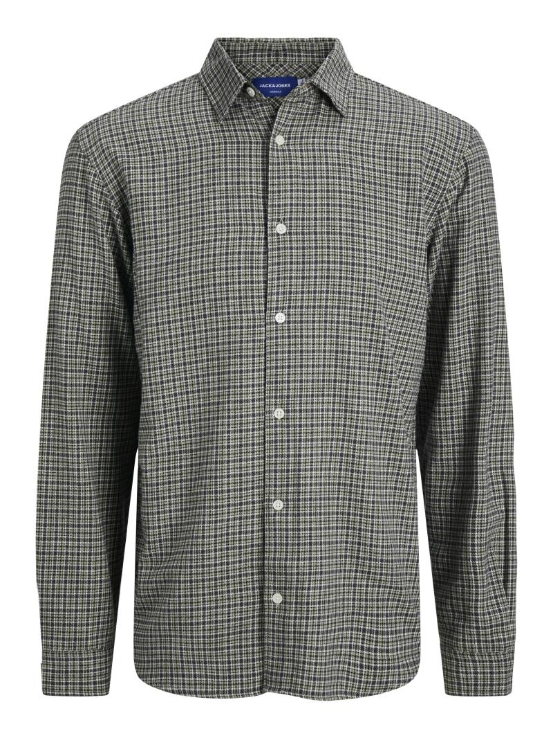 JACK&JONES - JORJOSHUA FLANNEL CHECK SHIRT LS LN seagrass - Gr. - L von JACK&JONES