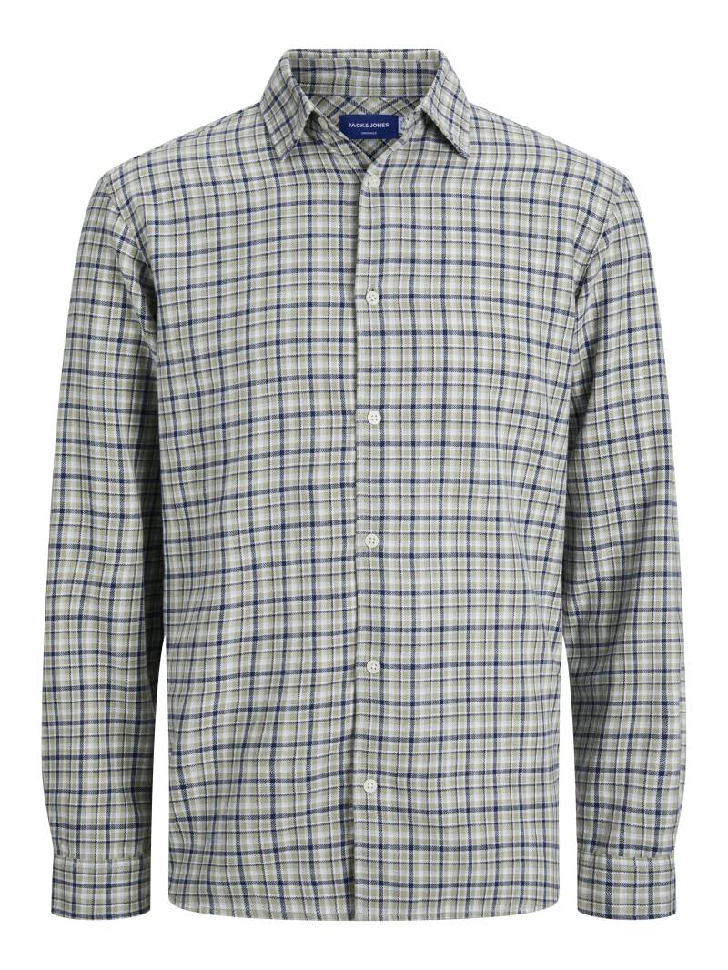 JACK&JONES - JORJOSHUA FLANNEL CHECK SHIRT LS LN skyway - Gr. - S von JACK&JONES