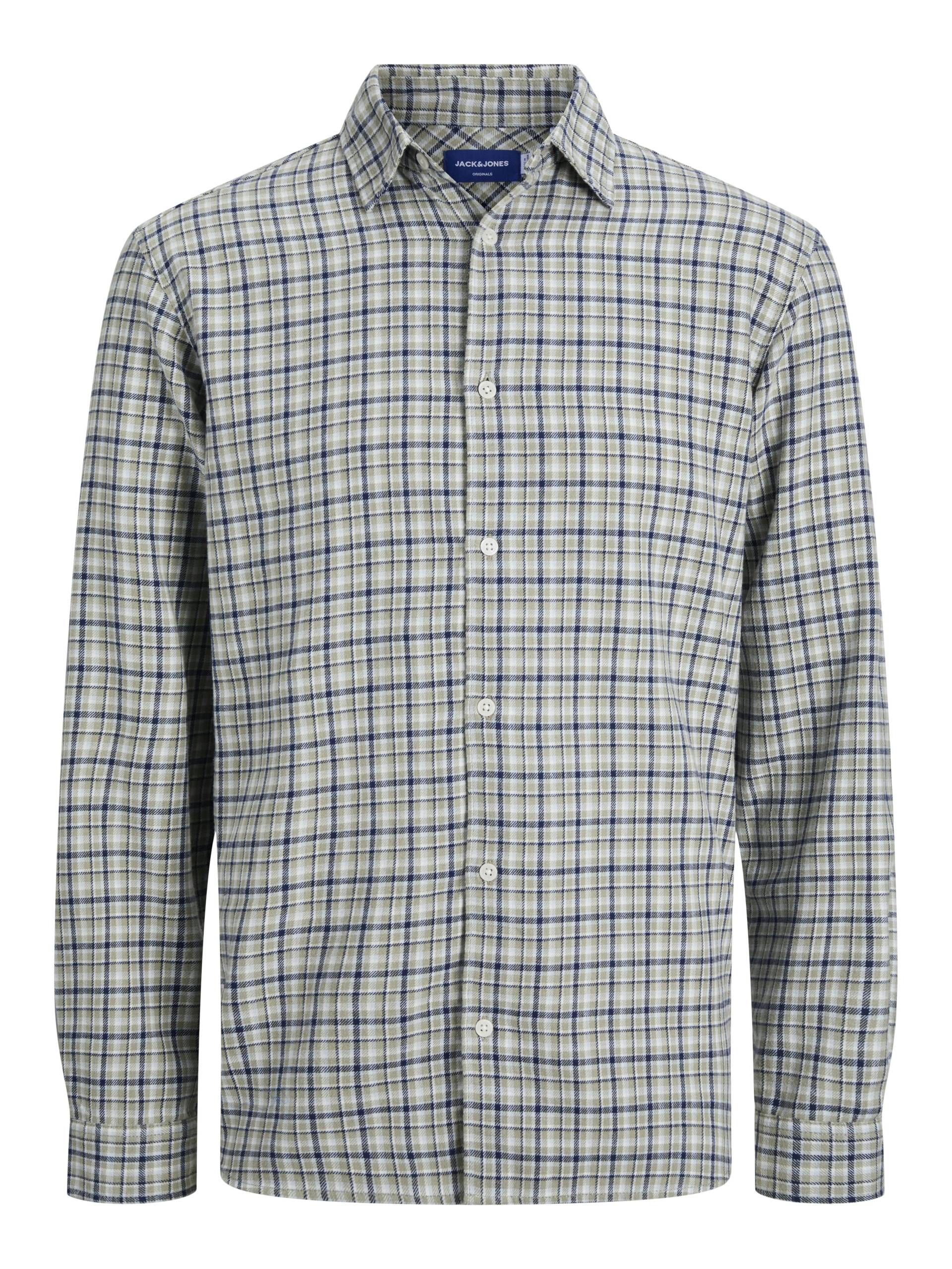 JACK&JONES - JORJOSHUA FLANNEL CHECK SHIRT LS LN skyway - Gr. - XXL von JACK&JONES