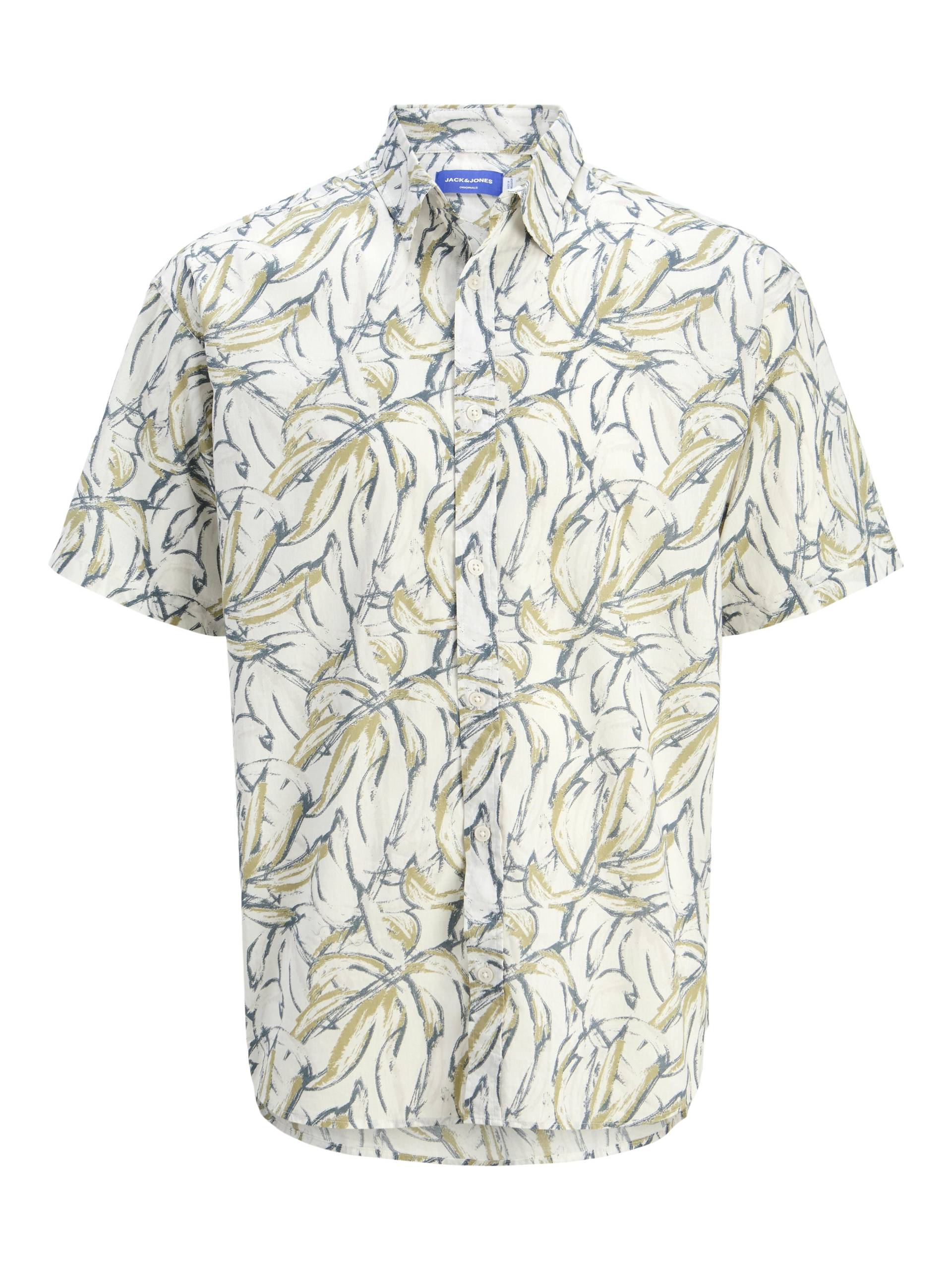 JACK&JONES - JORJOSHUA SPLIT AOP SHIRT SS JNR cloud dancer - Gr. - 140 von JACK&JONES