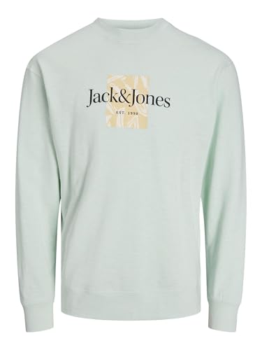 JACK & JONES Jungen Jorlafayette Branding Sweat Crew Mni Sweatshirt, Skylight, 122 von JACK & JONES
