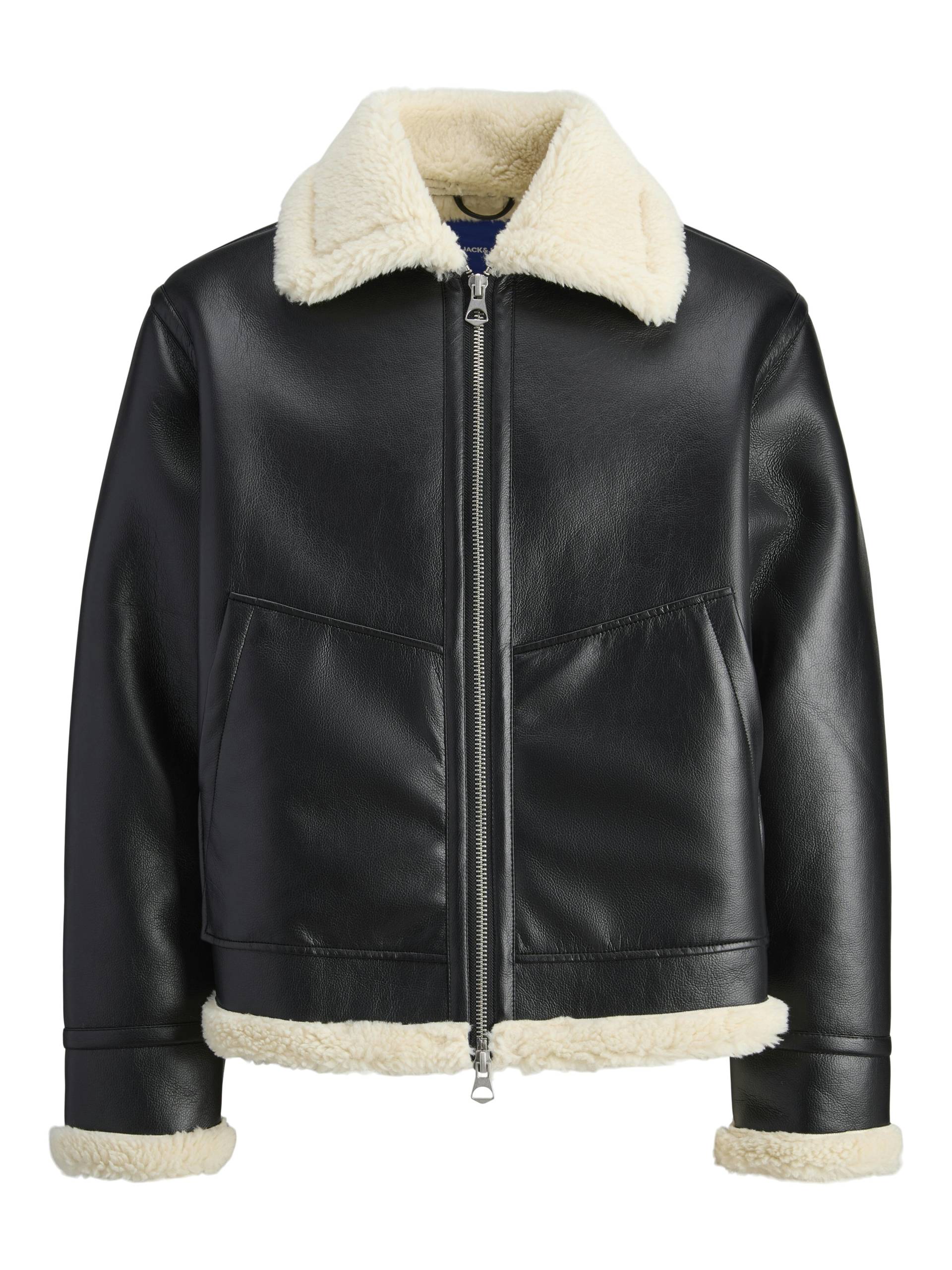 JACK&JONES - JORLIVERPOOL AVIATOR JACKET SN black - Gr. - L von JACK&JONES