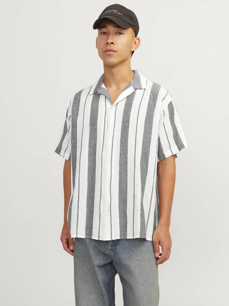 JACK&JONES - JORLUKE CREPE STRIPE SHIRT SS STYD24 - Gr. - XXL von JACK&JONES