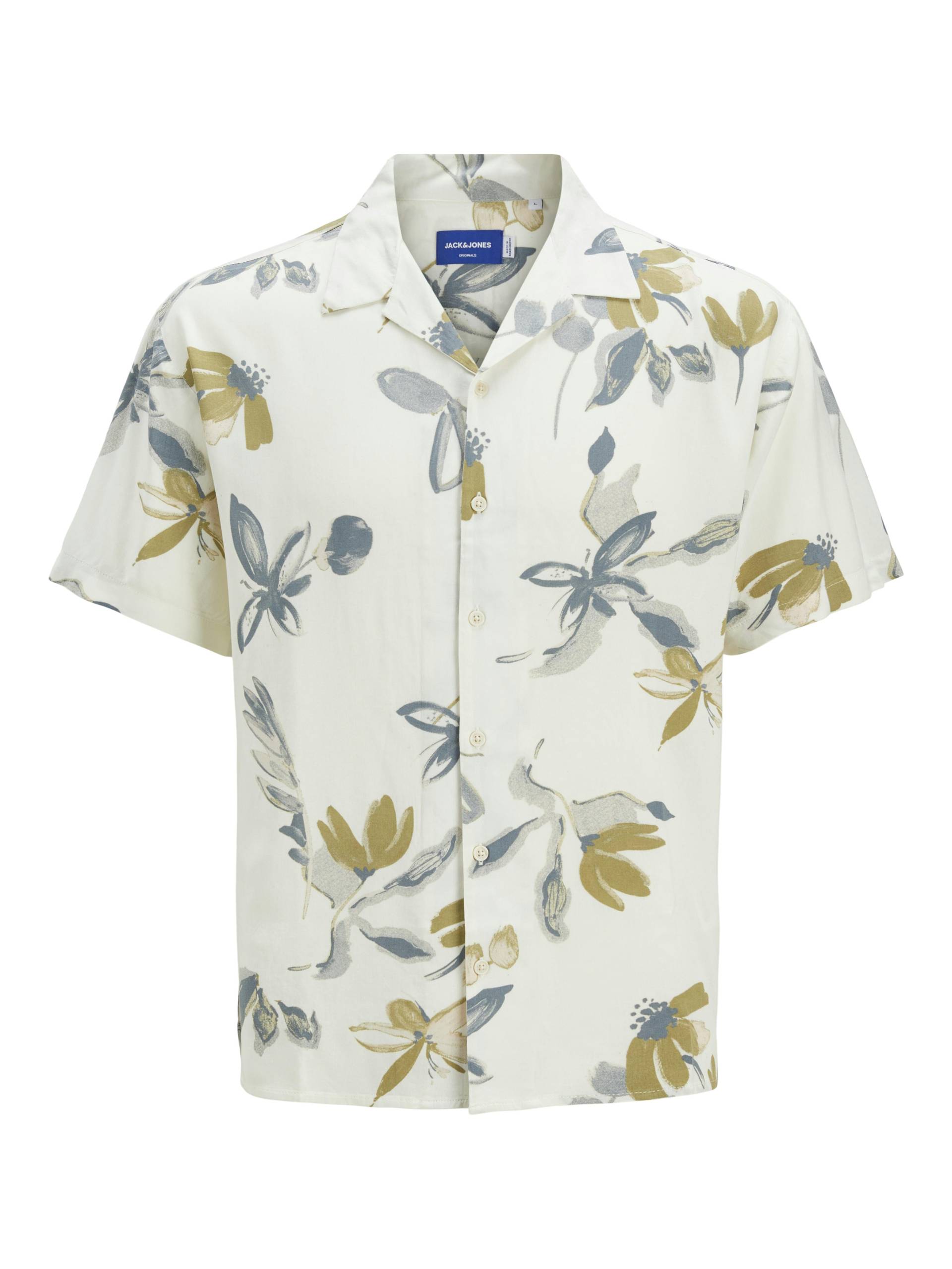 JACK&JONES - JORLUKE VARENNA AOP SHIRT SS JNR cloud dancer - Gr. - 176 von JACK&JONES