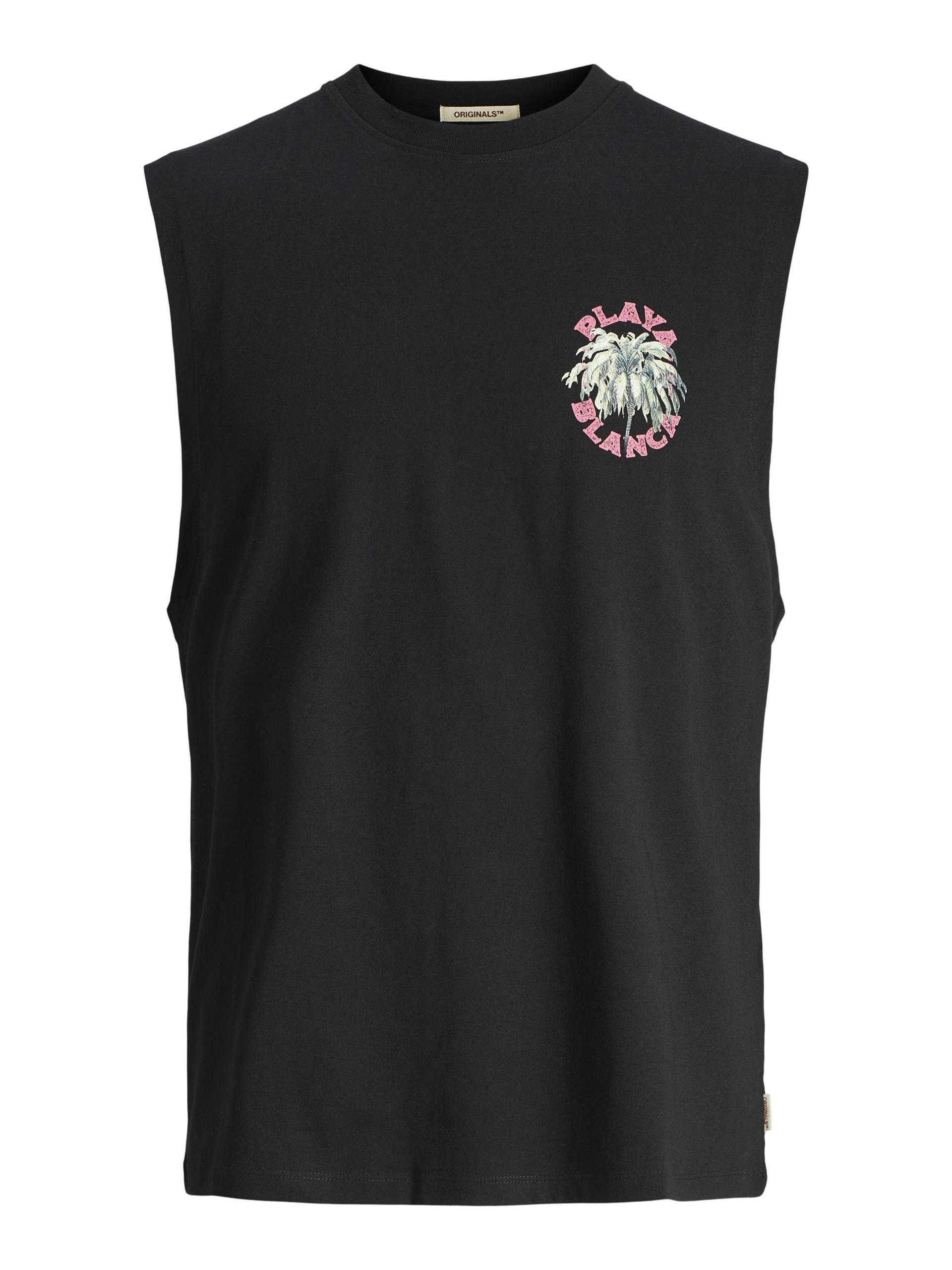 JACK&JONES - JORMYKONOS SLEEVELESS CREW NECK black - Gr. - L von JACK&JONES