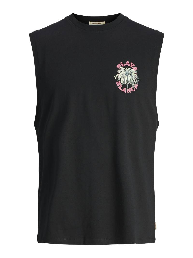 JACK&JONES - JORMYKONOS SLEEVELESS CREW NECK black - Gr. - L von JACK&JONES