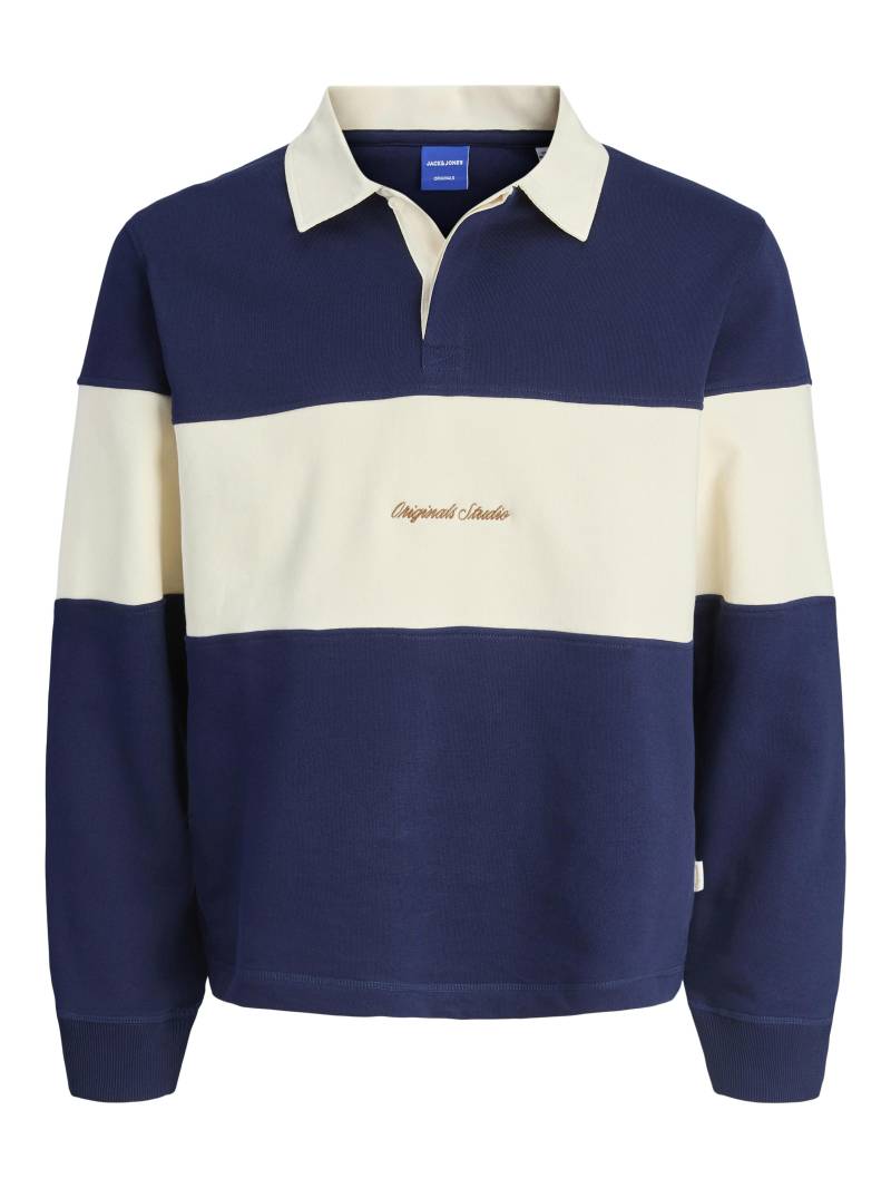 JACK&JONES - JORNORREBRO BLOCKING SWEAT POLO JNR ocean cavern - Gr. - 152 von JACK&JONES
