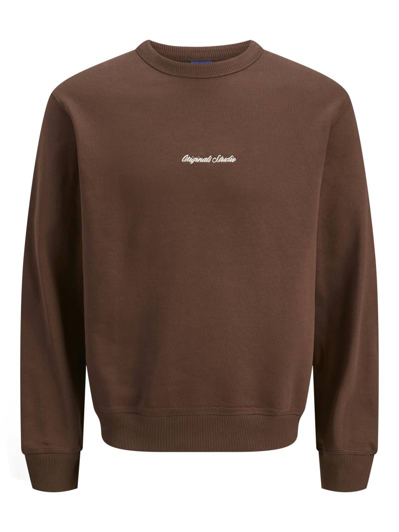 JACK&JONES - JORNORREBRO EMB SWEAT CREW NOOS deep mahogany - Gr. - L von JACK&JONES