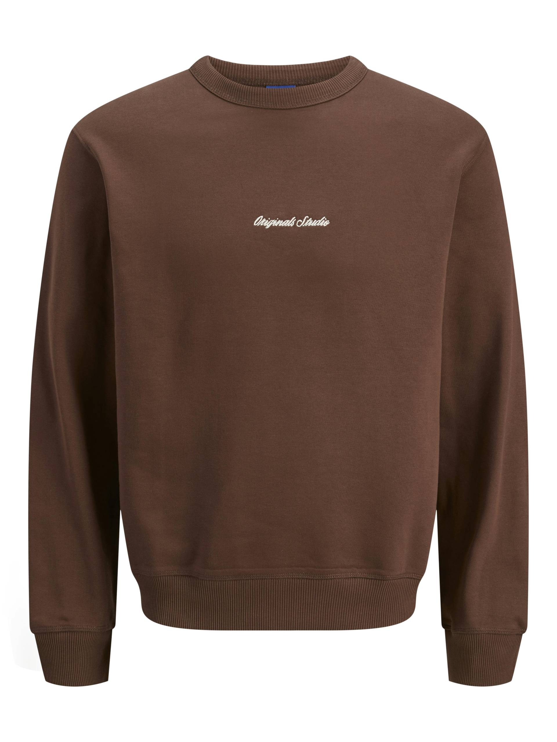 JACK&JONES - JORNORREBRO EMB SWEAT CREW NOOS deep mahogany - Gr. - XL von JACK&JONES