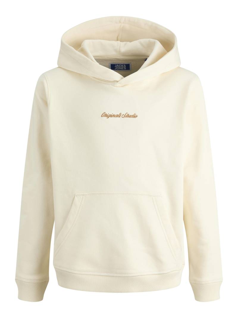 JACK&JONES - JORNORREBRO EMB SWEAT HOOD NOOS JNR antique white - Gr. - 152 von JACK&JONES