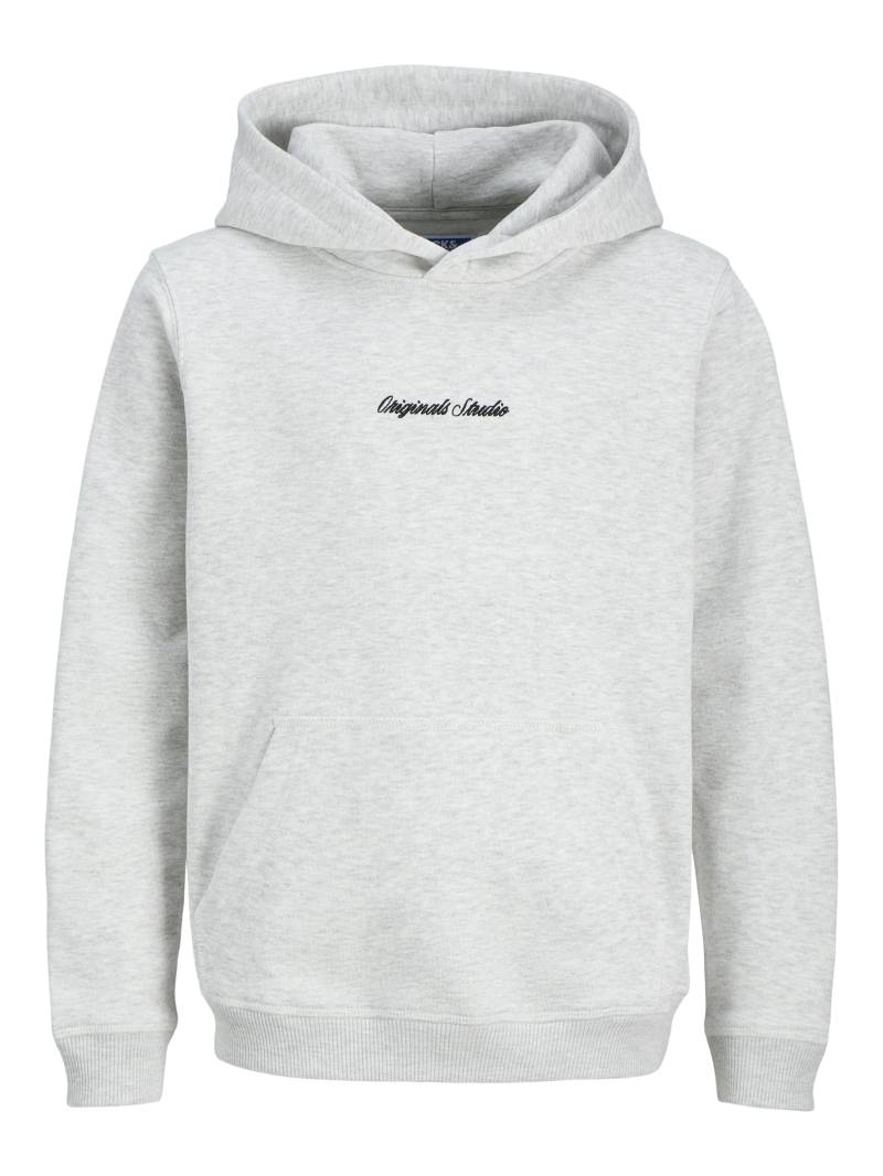 JACK&JONES - JORNORREBRO EMB SWEAT HOOD NOOS JNR white melange - Gr. - 140 von JACK&JONES