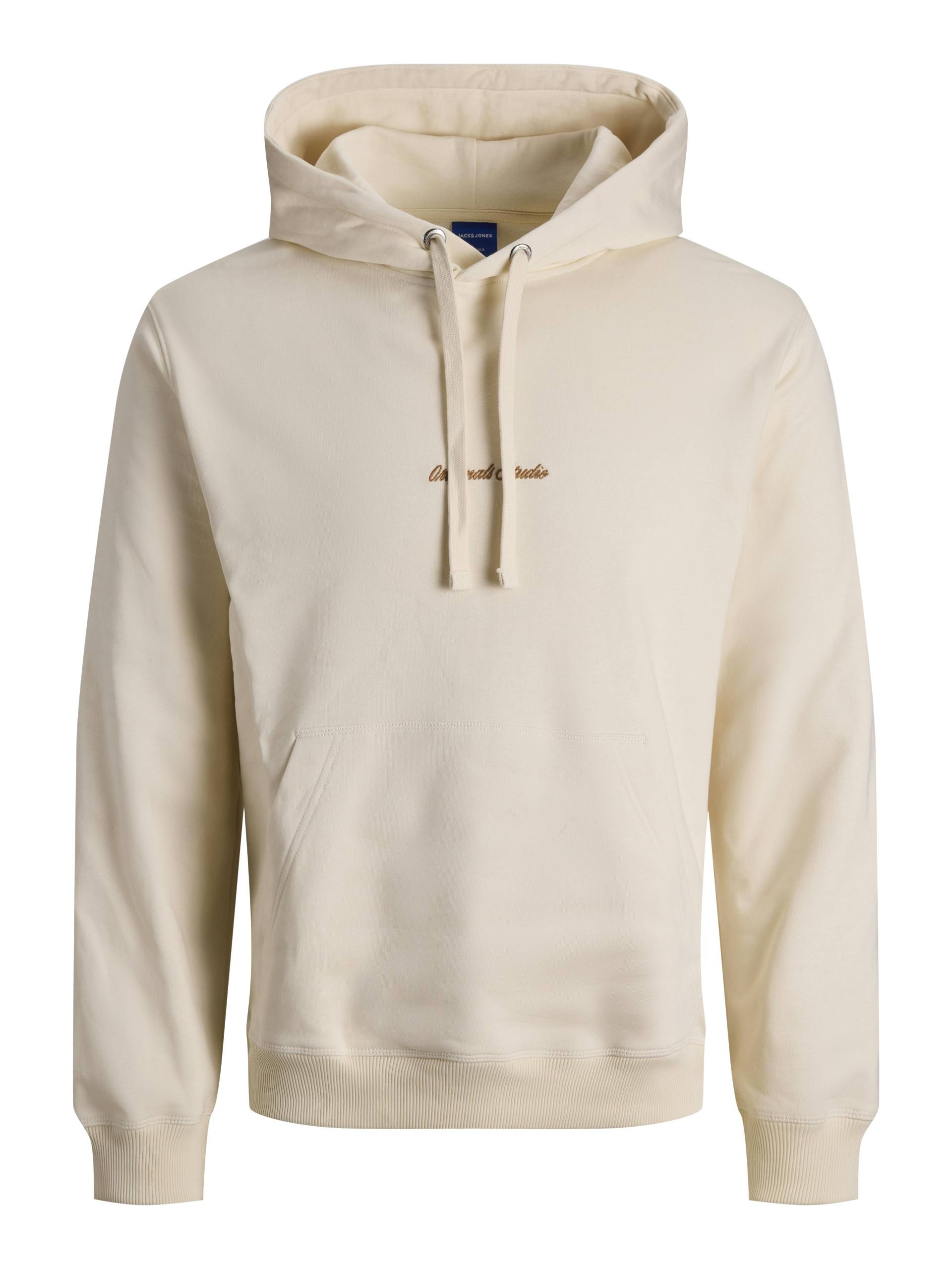 JACK&JONES - JORNORREBRO EMB SWEAT HOOD NOOS antique white - Gr. - M von JACK&JONES