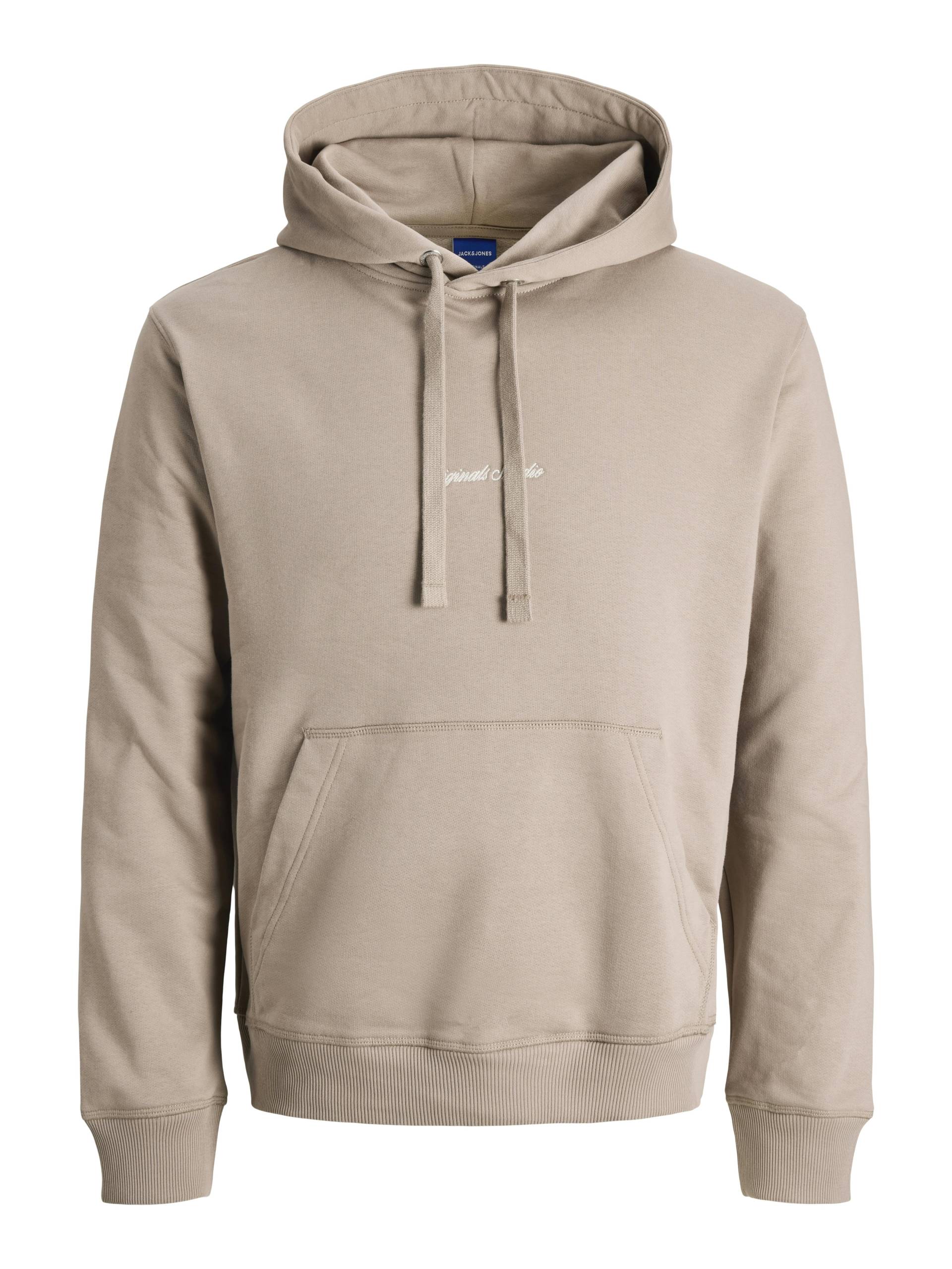 JACK&JONES - JORNORREBRO EMB SWEAT HOOD NOOS mocha meringue - Gr. - XXL von JACK&JONES