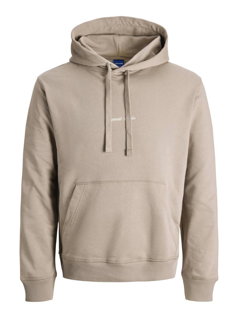 JACK&JONES - JORNORREBRO EMB SWEAT HOOD NOOS mocha meringue - Gr. - XXL von JACK&JONES